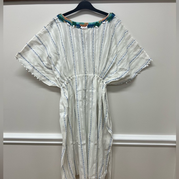 Anthropologie x Duet Ocean Beaded Kaftan size XS/S - Picture 3 of 11